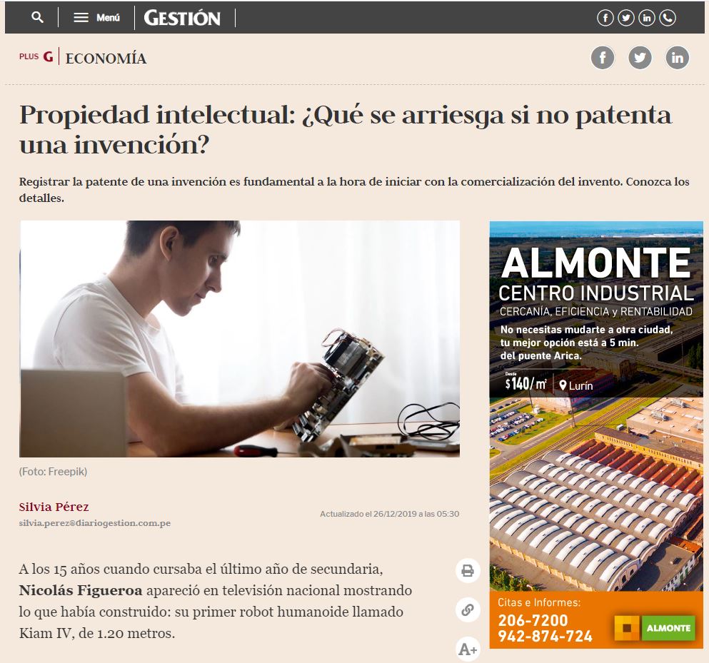 Entrevista en Diario Gestión